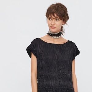 Ines De La Fressange x Uniqlo Knit Top Navy Blue Size XS